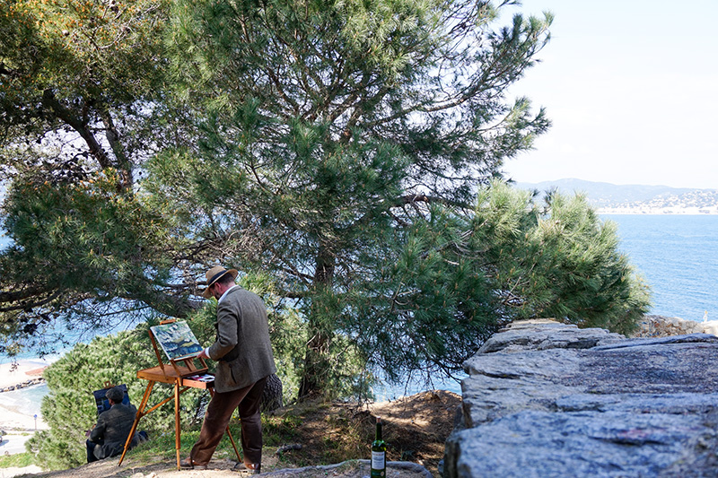 St. Tropez Plein-Air Ölmalerei
