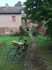 Schloss Oberbürg Lauf am Holz Plein-Air Ölgemälde