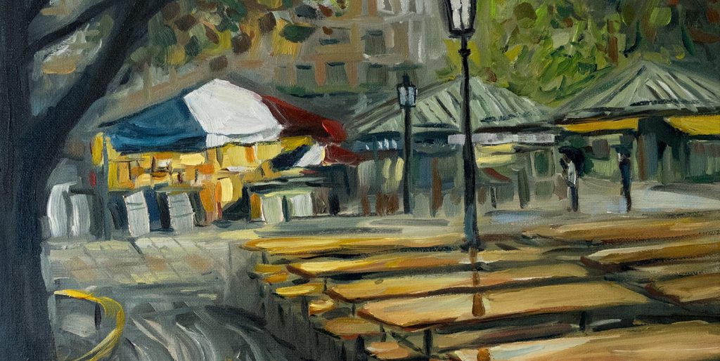 Viktualienmarkt Oilpainting