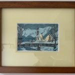 Gerahmt in dunklem Holz inkl. Normalglas +30,00&nbsp;&euro;