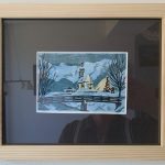 Gerahmt in hellem Holz inkl. Normalglas +30,00&nbsp;&euro;