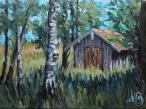 Hütte auf der Krautinsel
