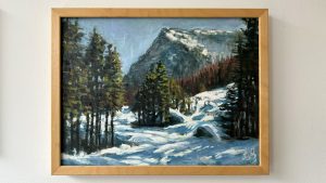 Verschneite Landschaft bei Cavalese