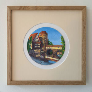 Bierdeckel: Nürnberg am Henkersteg
