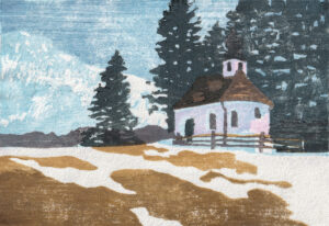 Weihnachtskarte 2025 – Lautersee-Kapelle bei Mittenwald